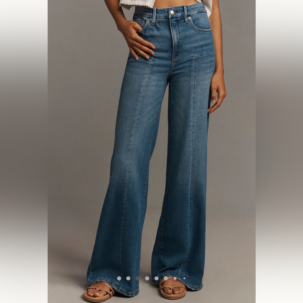 Good American Good Waist Palazzo sz 2/26 Nw/oT